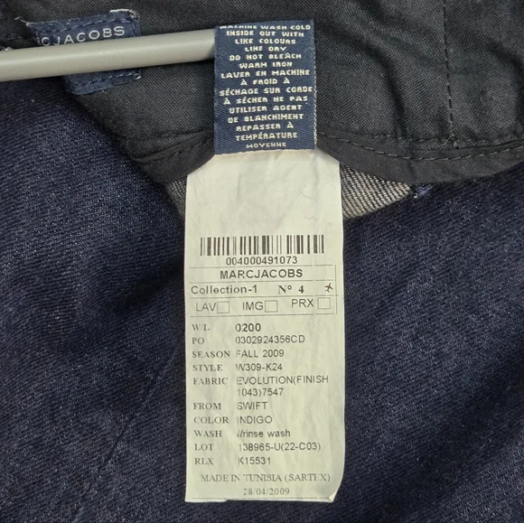 Marc By Marc Jacobs Dark Blue Denim Pencil Skirt, Size 2 ~ EUC - Picture 8 of 8